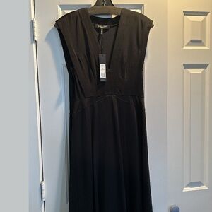 CBGMAXAZRIA Black Sleeveless V-Neck Dress – Size S – NWT